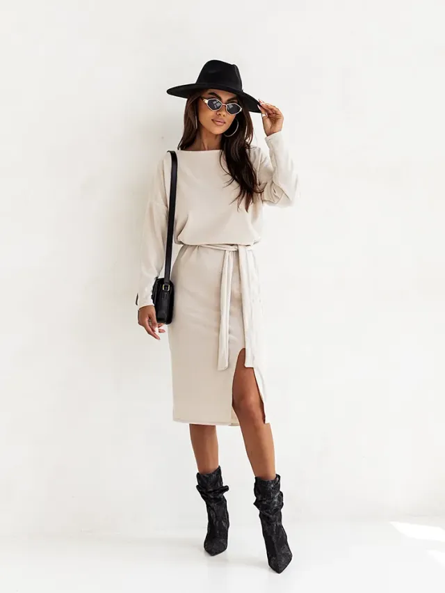 Royalfashion Damska sukienka midi